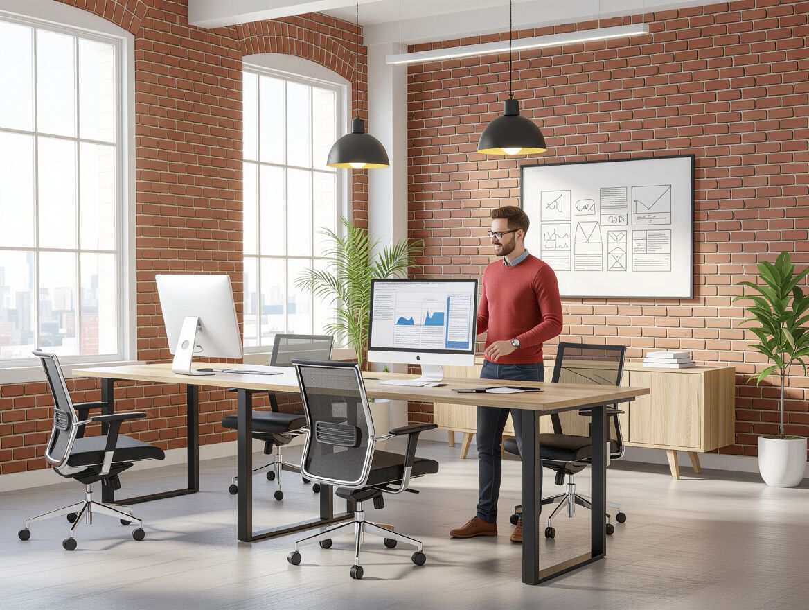 Stylish Glass Standing Desks for Modern Offices